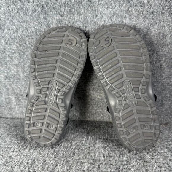 Crocs Flip Flop Sandals Toddler Kids 11 Gray Slingback Comfort Beach - Picture 8 of 10